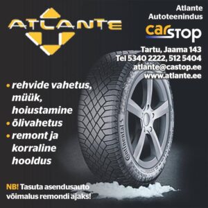 Atlante Autoteenindus. Rehvide vahetamine. Õlivahetus. Remont.